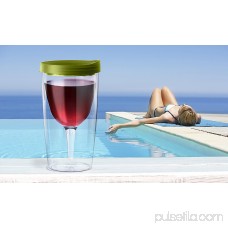 ASOBU Vino 2 Go Double Wall Insulated Wine Tumbler, Green - 10 oz 564212252